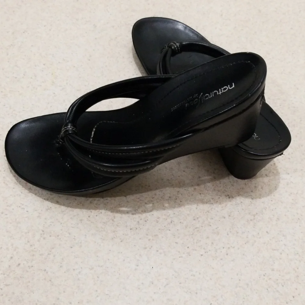 Natural soul by naturalizer blk 9m women's sandals